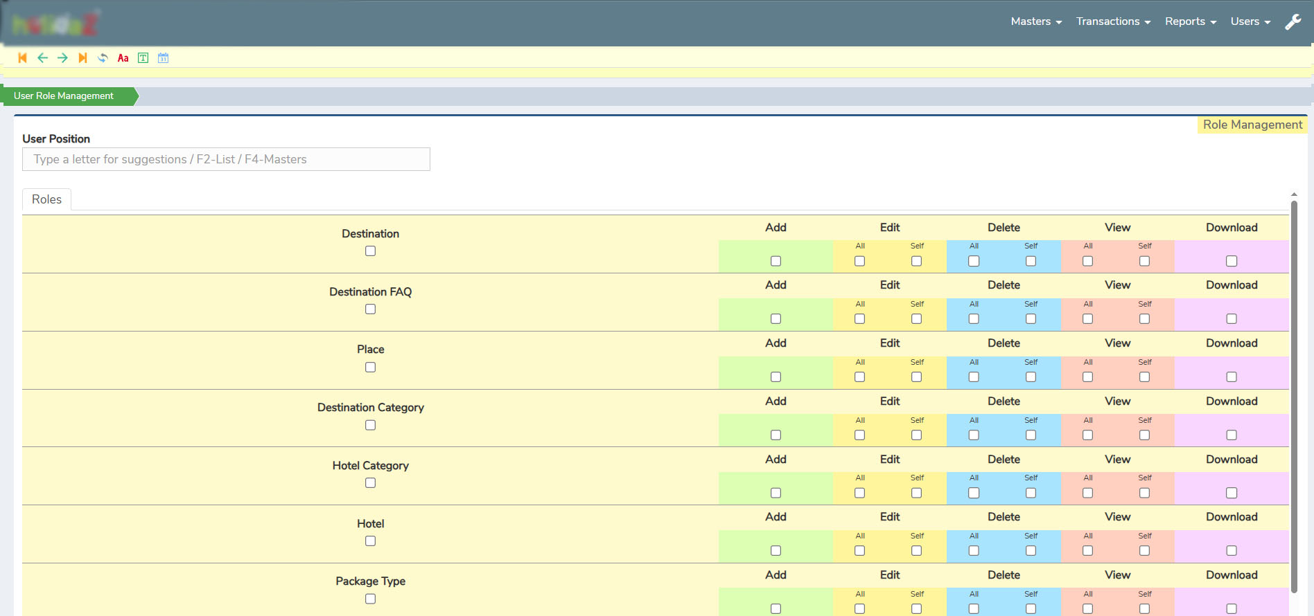 User Role Management